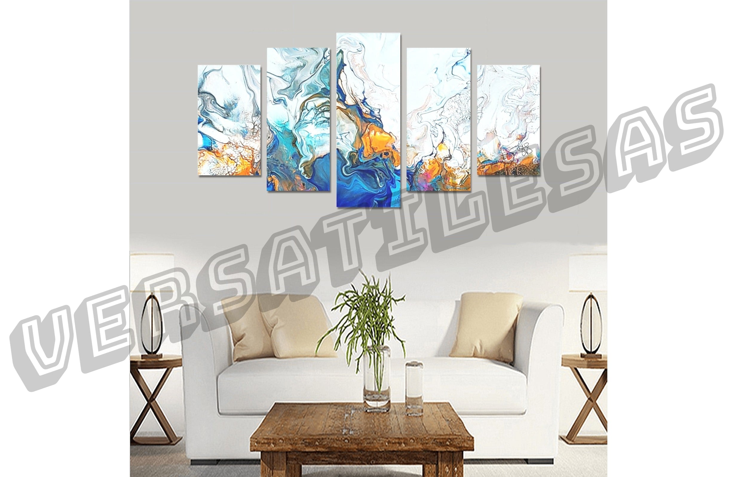 Canvas Wall Art Prints (No Frame) 5-Pieces