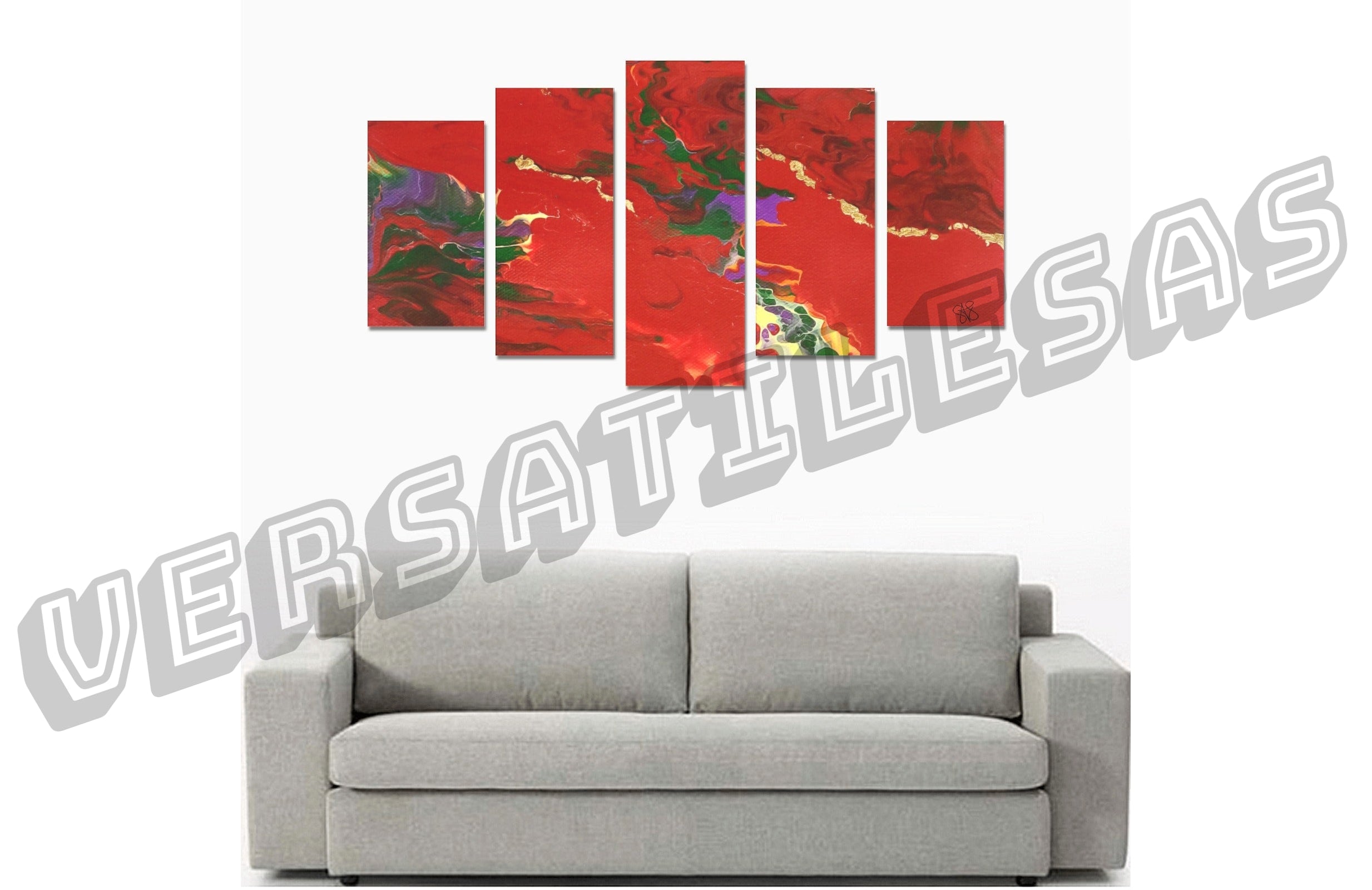 Canvas Wall Art Prints (No Frame) 5-Pieces