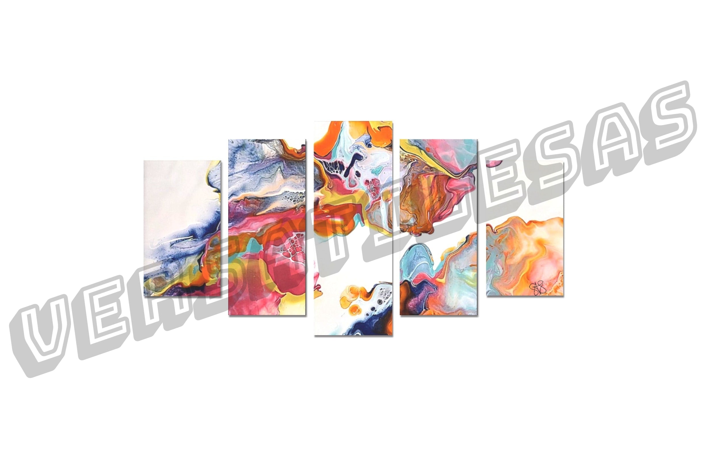 Canvas Wall Art Prints (No Frame) 5-Pieces