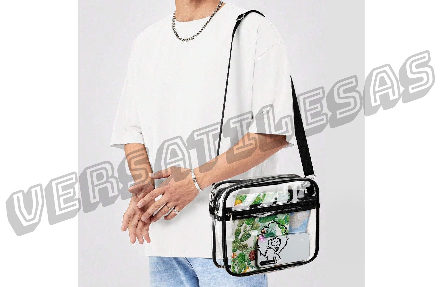 Transparent satchel set Two piece New