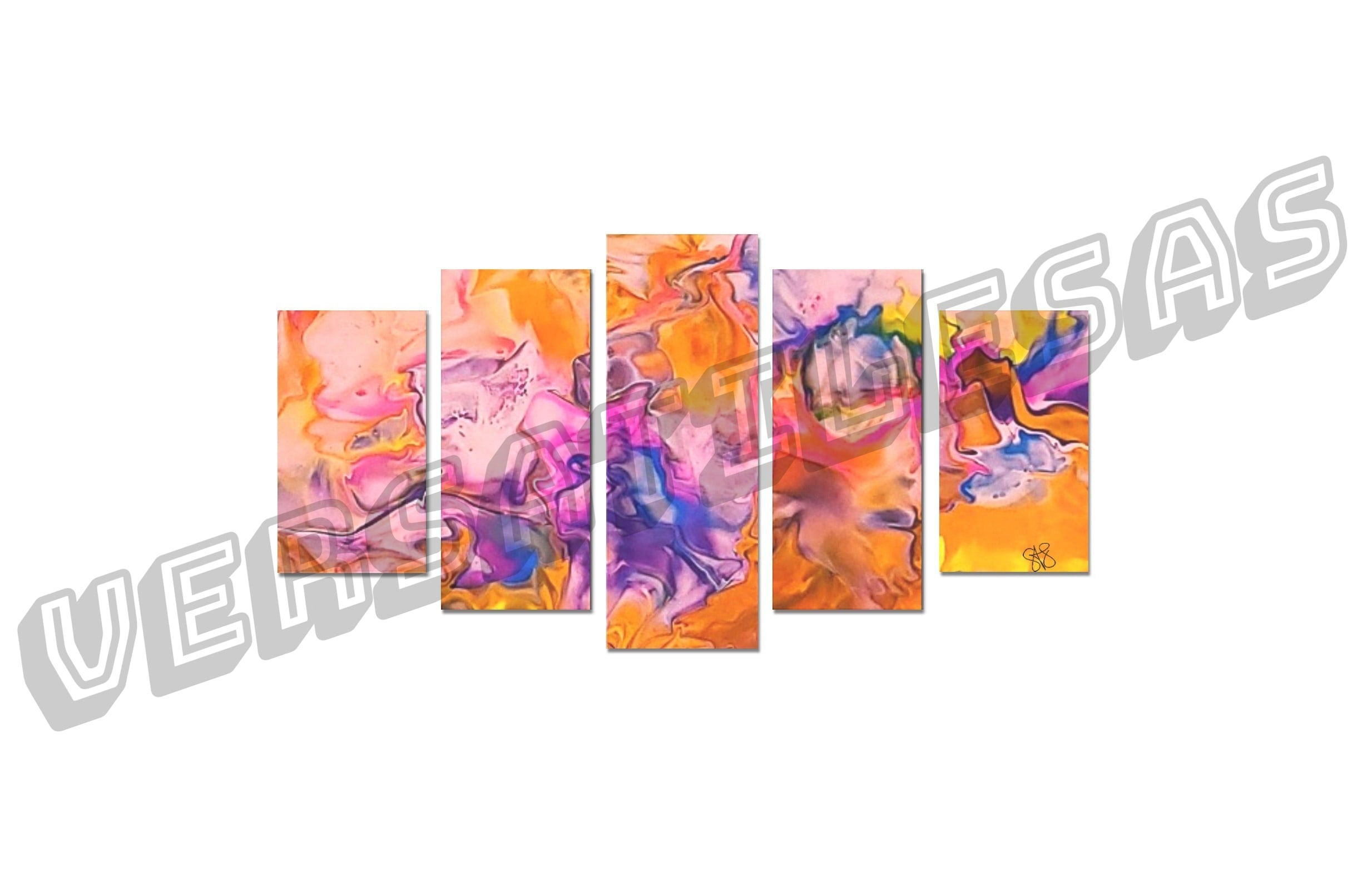 Canvas Wall Art Prints (No Frame) 5-Pieces