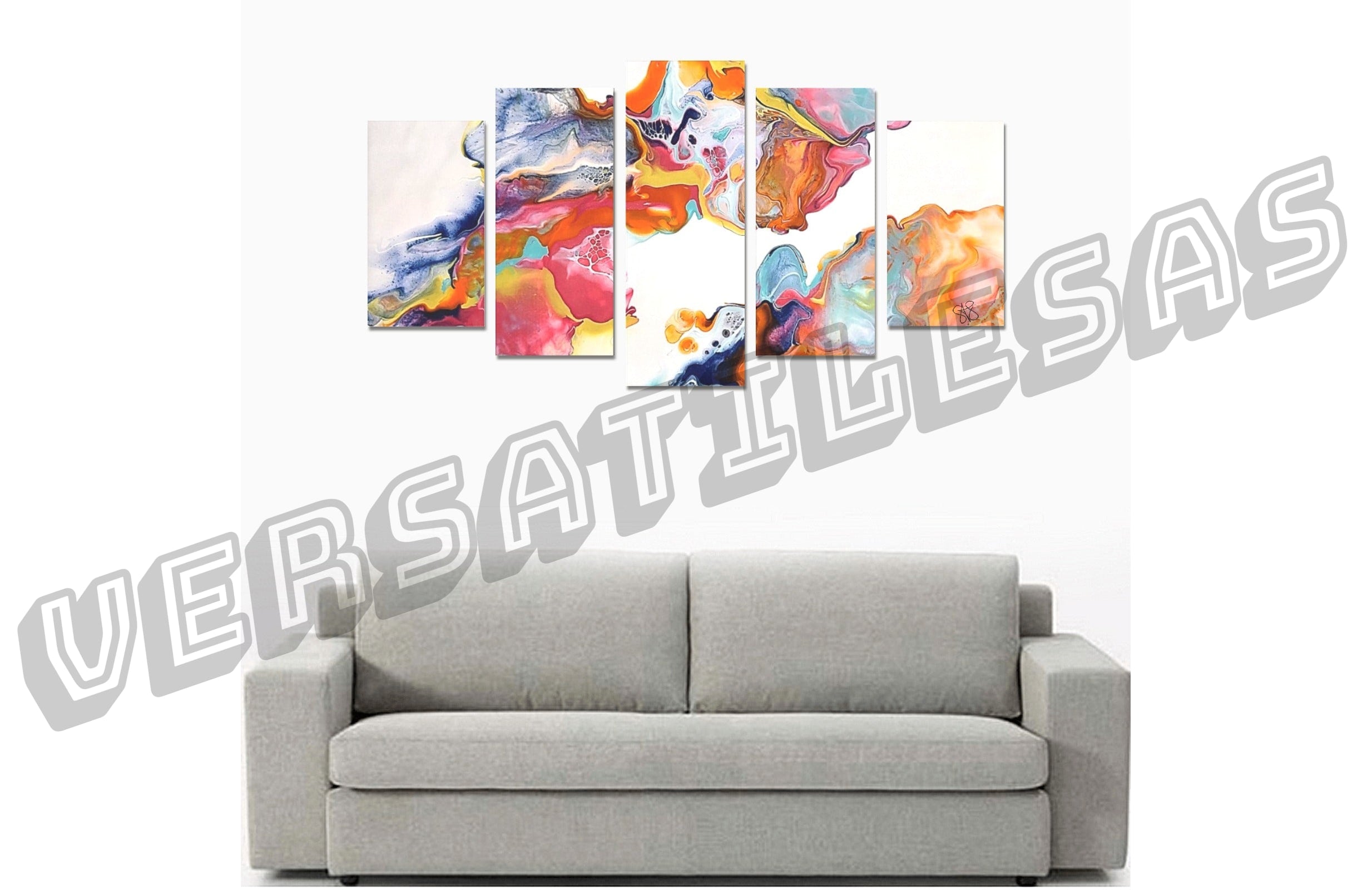 Canvas Wall Art Prints (No Frame) 5-Pieces