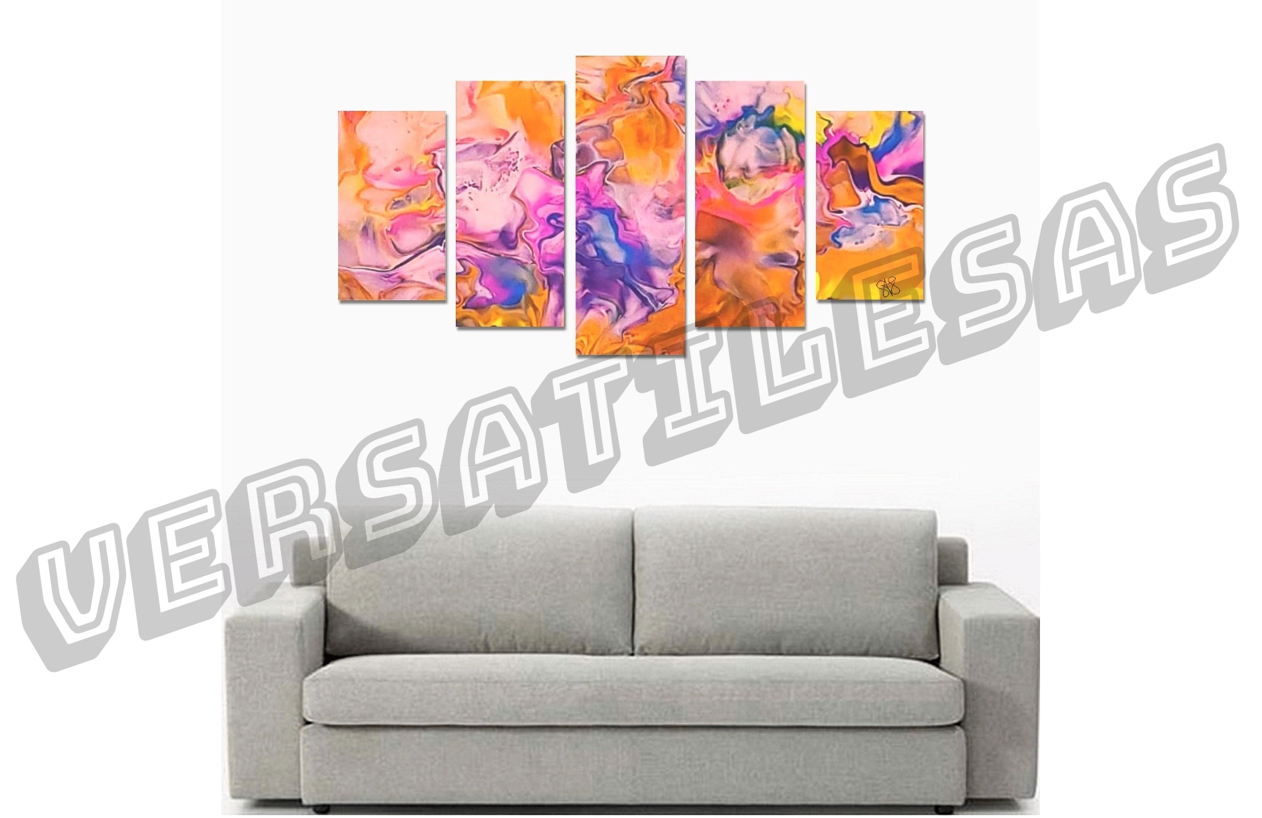 Canvas Wall Art Prints (No Frame) 5-Pieces