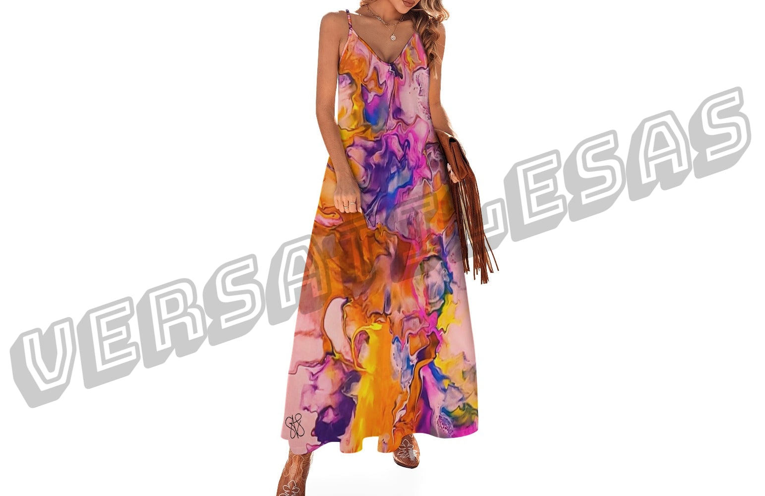 Sling Ankle Long Dress