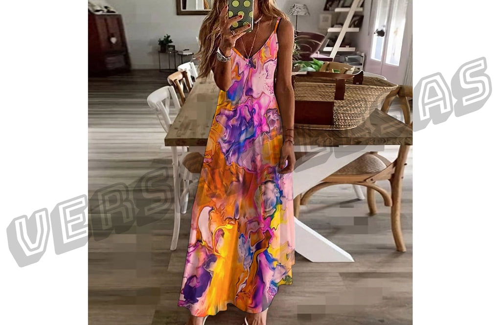 Sling Ankle Long Dress