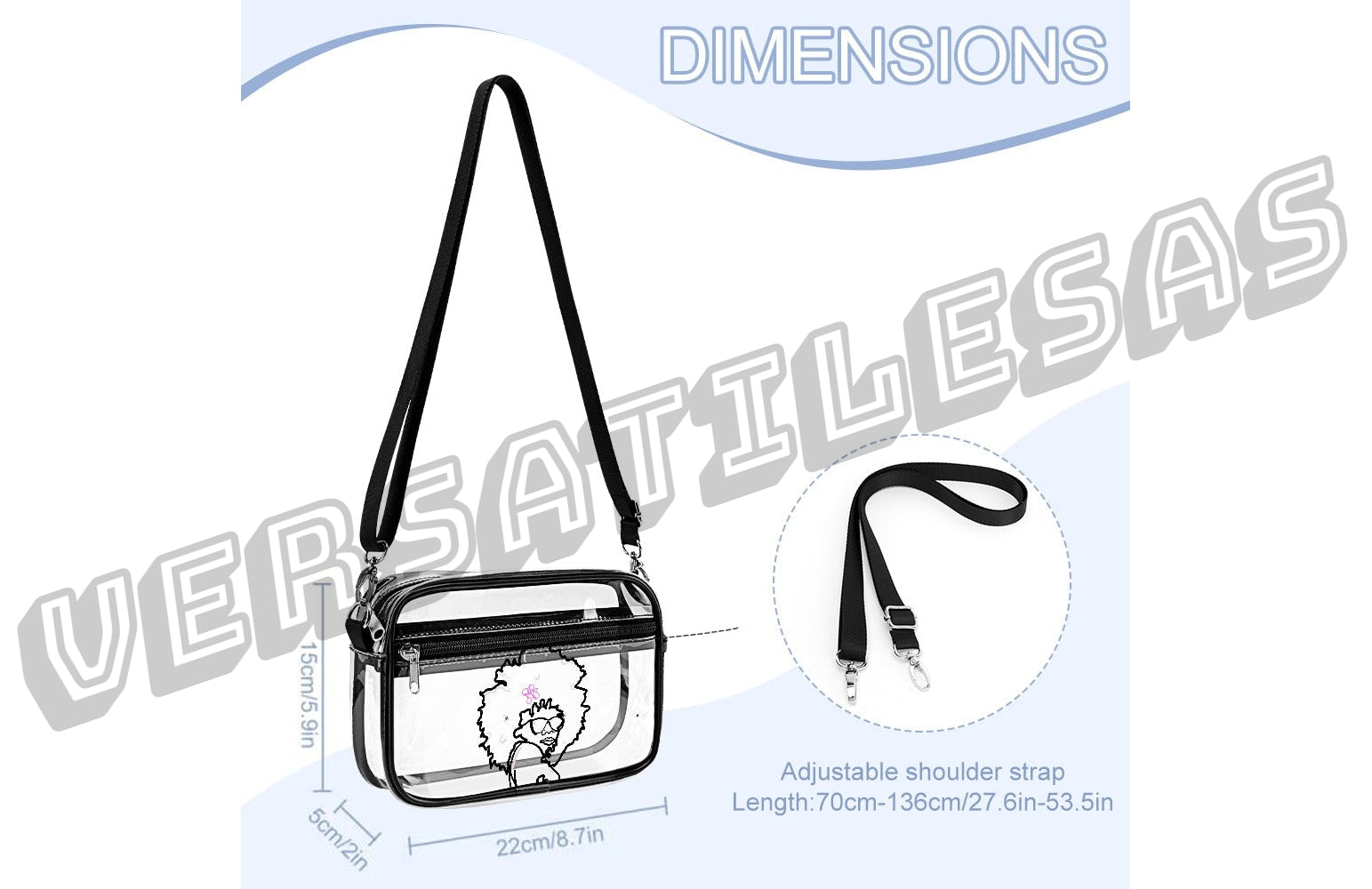 New Transparent satchel Small