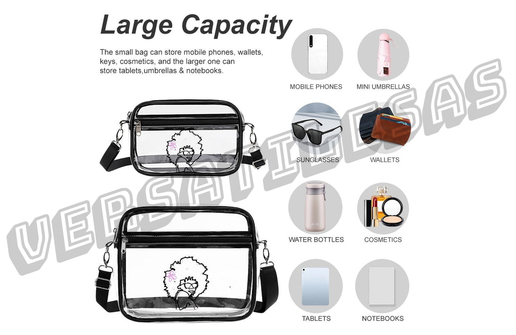 Transparent satchel set Two piece New