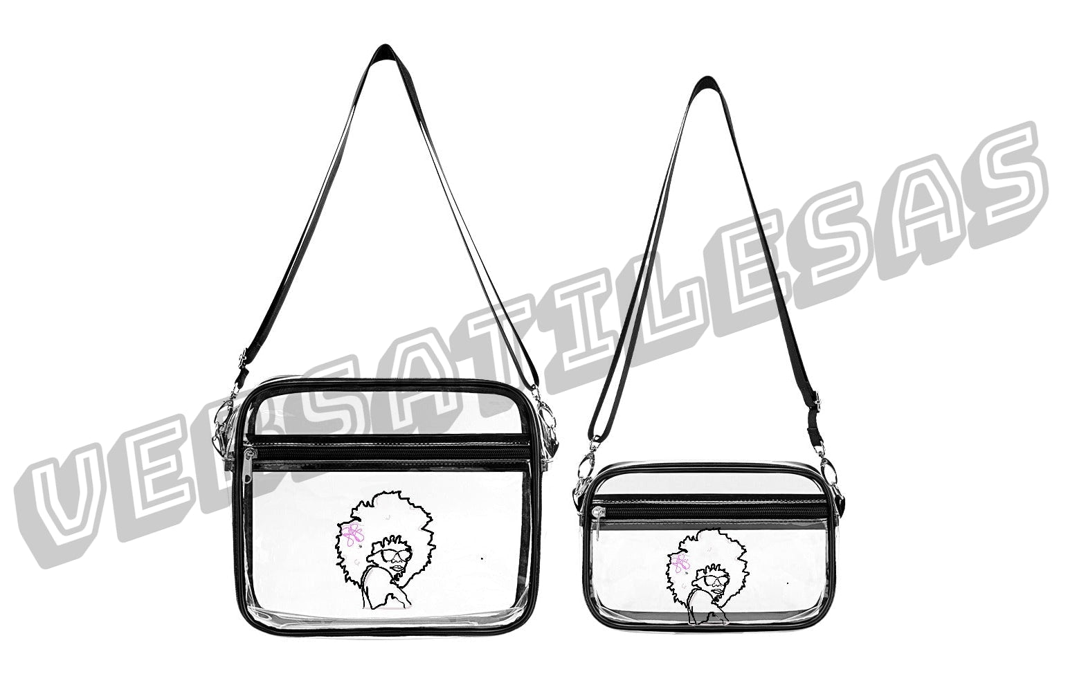 Transparent satchel set Two piece New