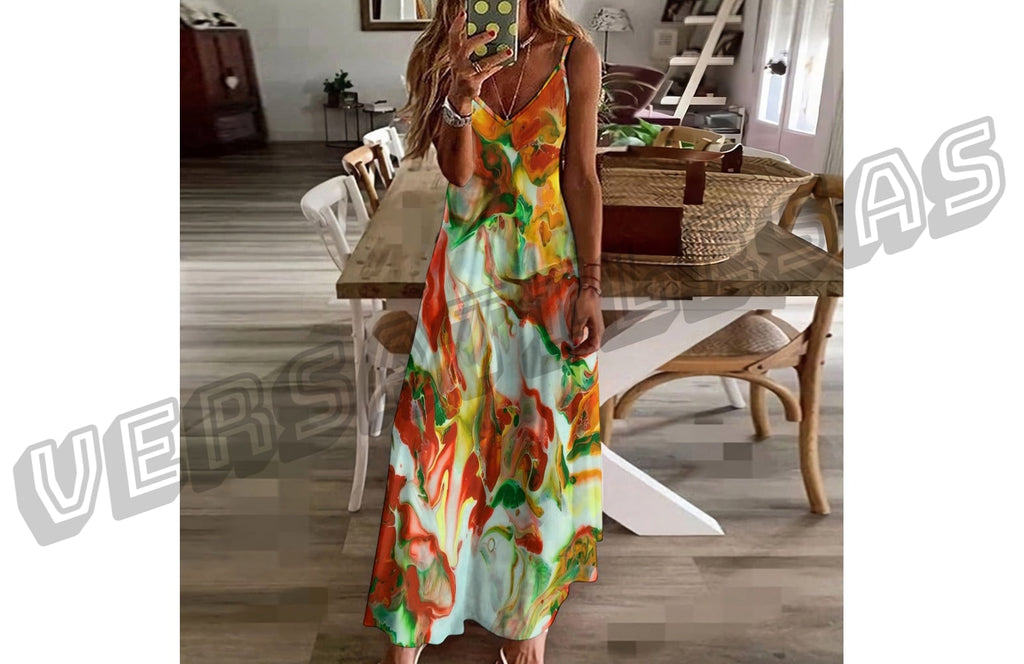 Sling Ankle Long Dress