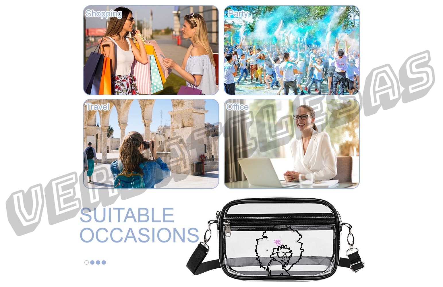 New Transparent satchel Small