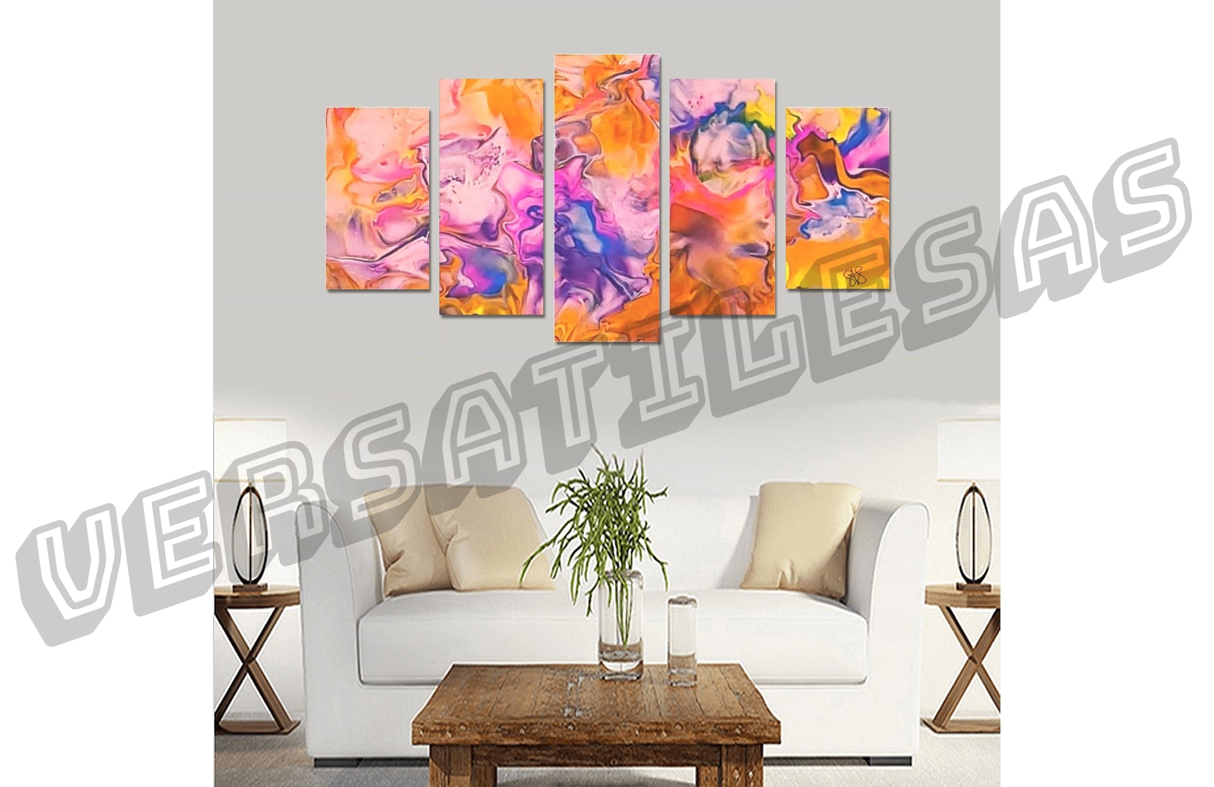 Canvas Wall Art Prints (No Frame) 5-Pieces