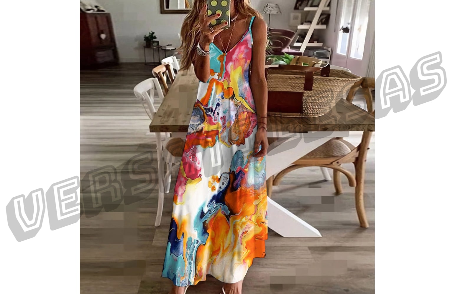 Sling Ankle Long Dress