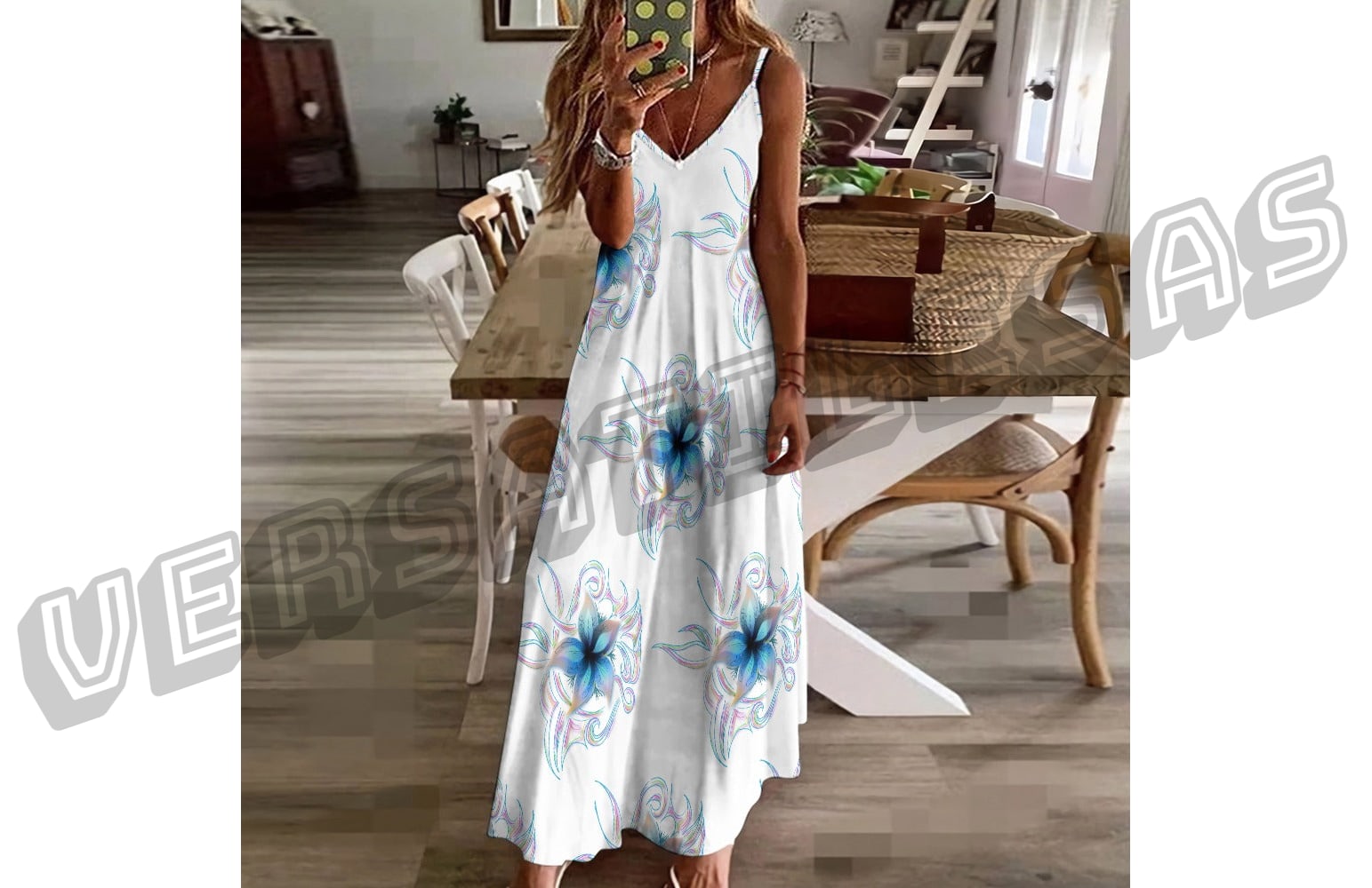 Sling Ankle Long Dress